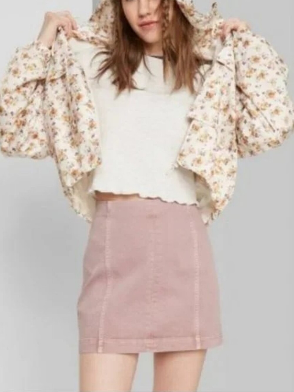 Wild Fable Dusty Rose Mauve Mini Skirt